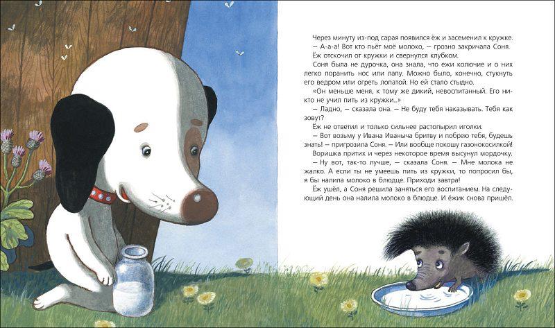 Собачка Соня на даче